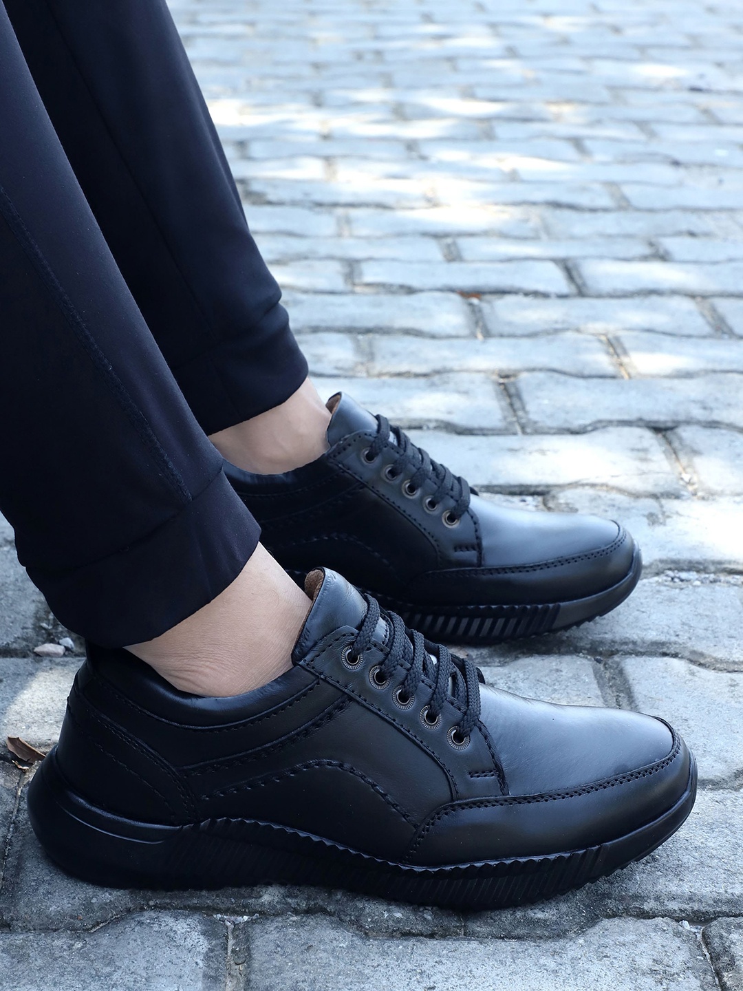 

Eego Italy Men Genuine Leather Light Weight Formal Oxford Shoes, Black