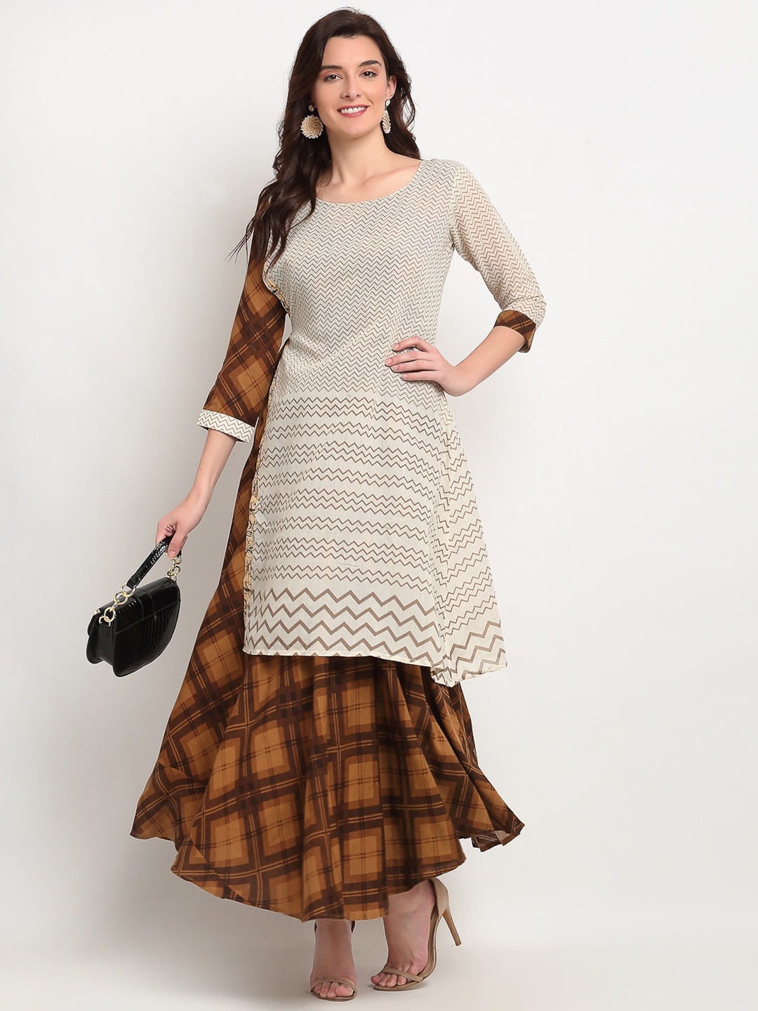 

Lovely Lady Brown Maxi Dress