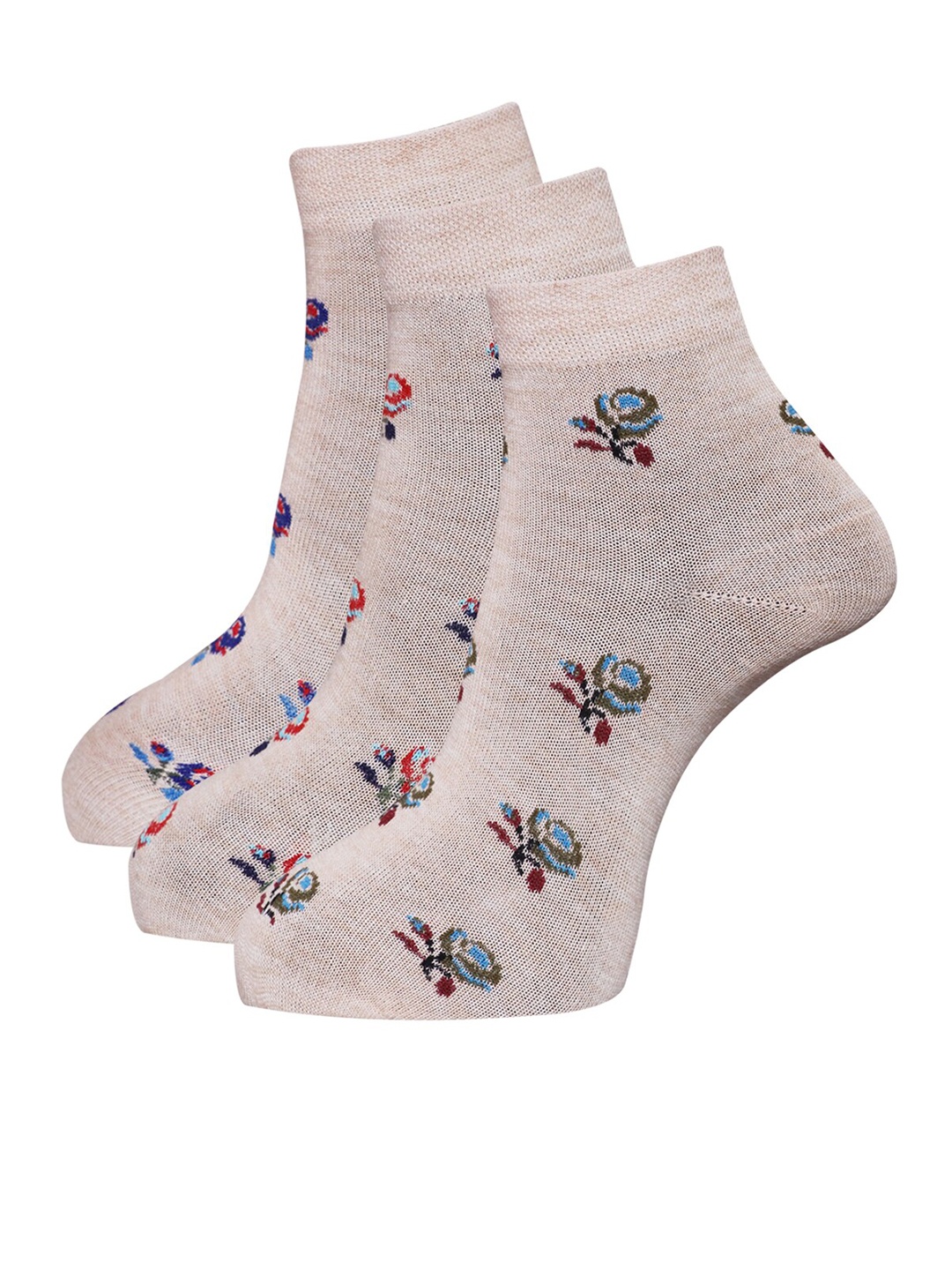 

Dollar Socks Women Pack Of 3 Assorted Ankle-Length Socks