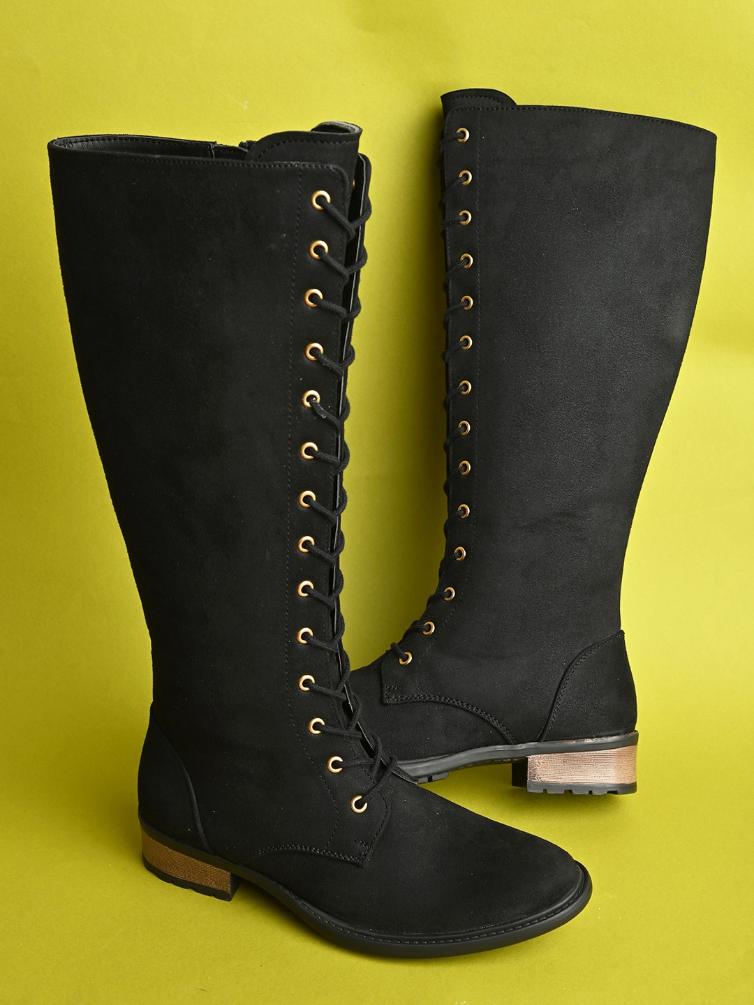 

Roadster Women High-Top Casual Regular Knee Boots, Black