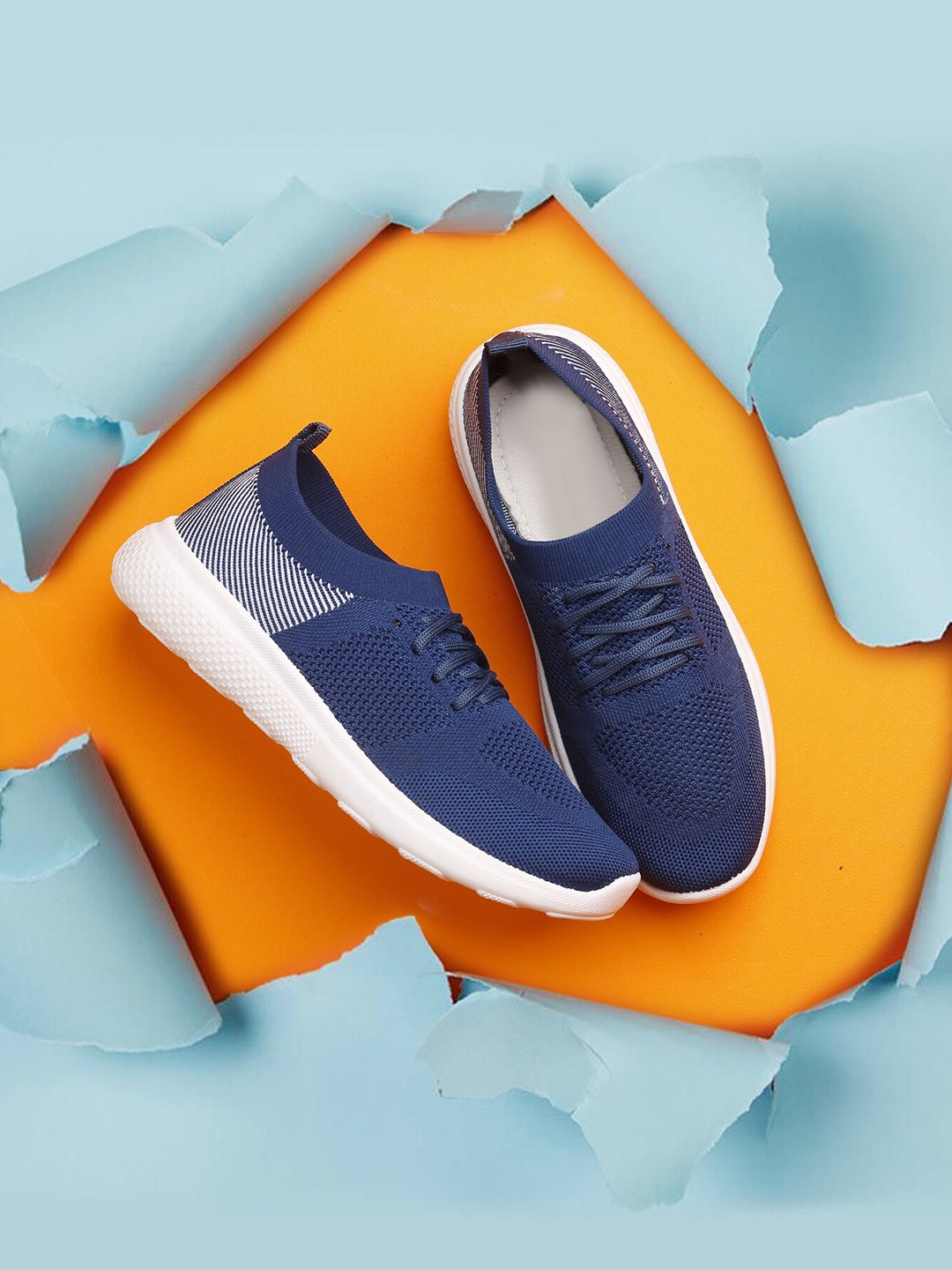 

KRAASA Women Mesh Walking Shoes, Blue