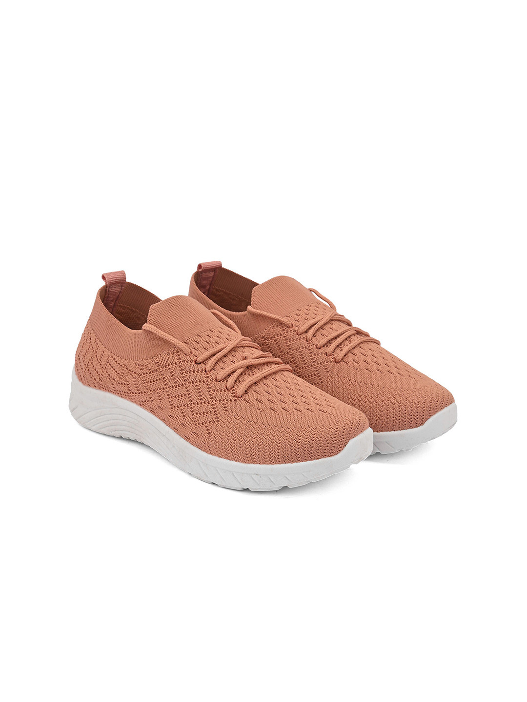 

KRAASA Women Mesh Running Sports Shoes, Peach