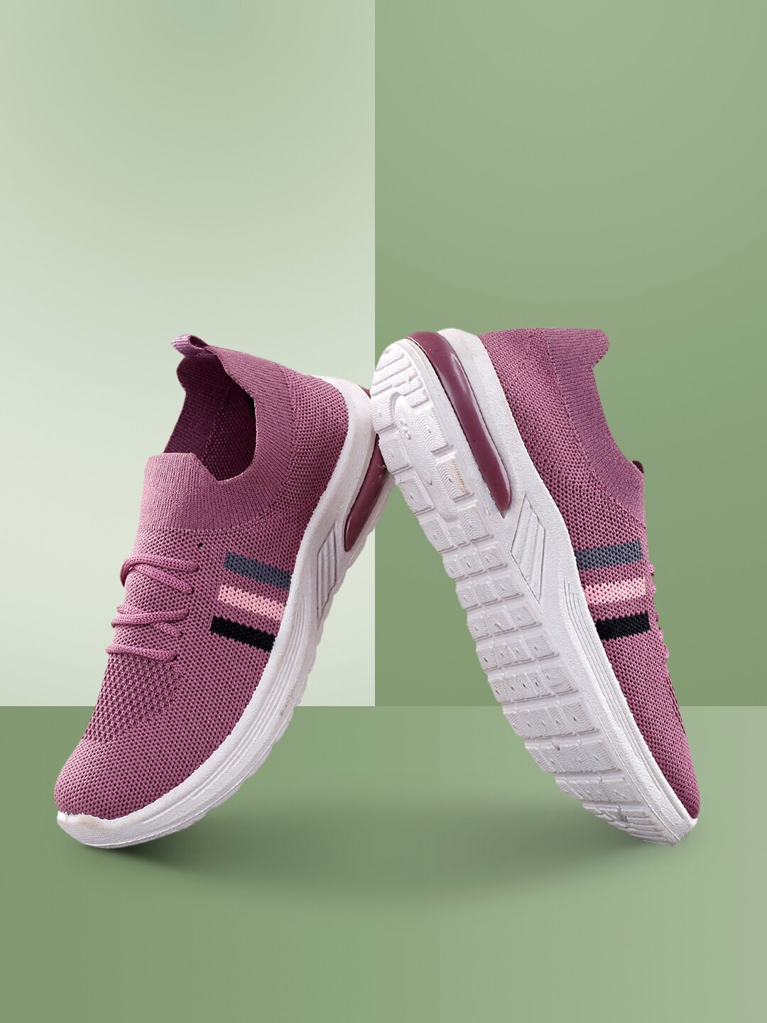 

KRAASA Women Mesh Walking Sports Shoes, Pink