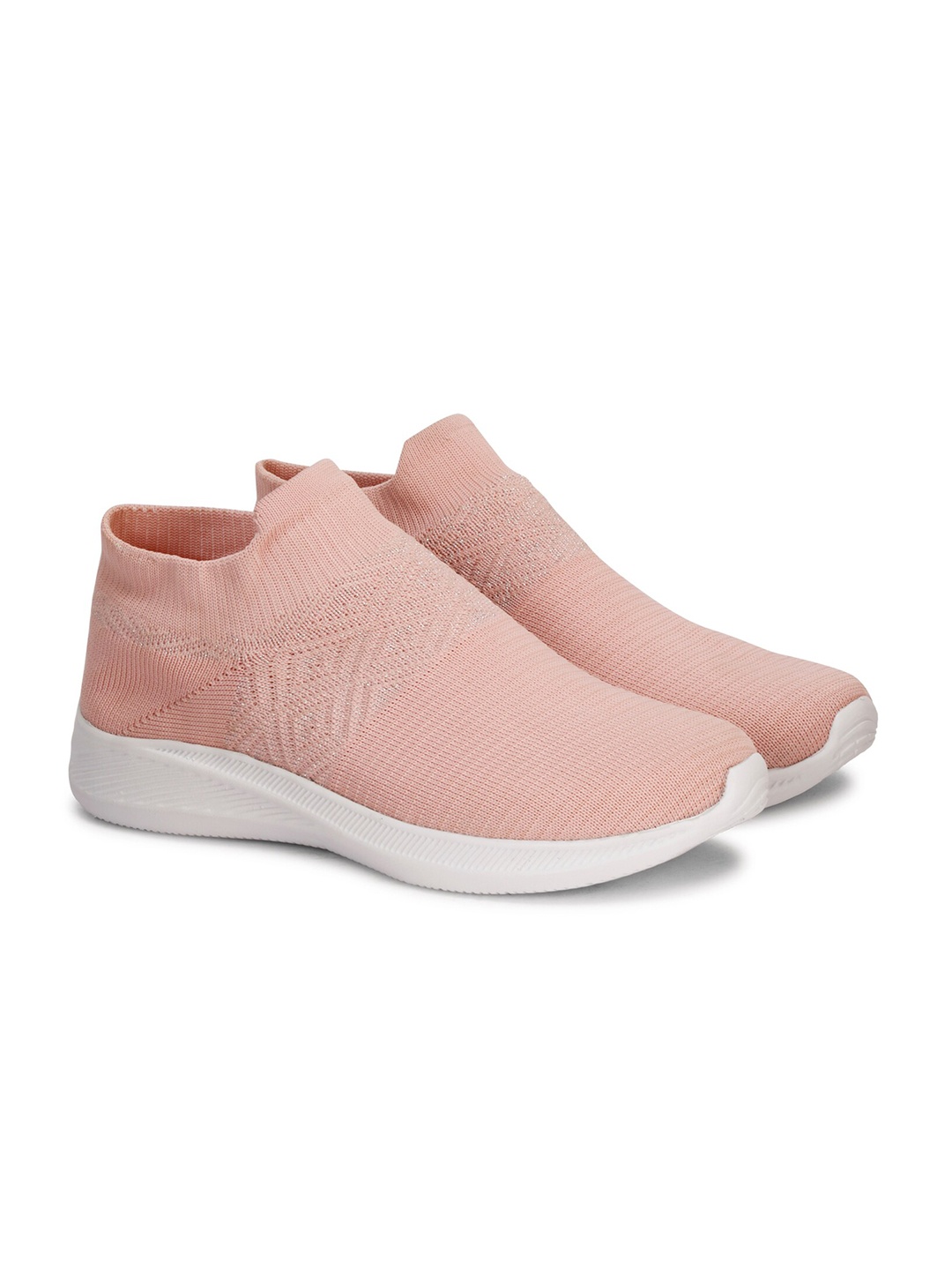 

KRAASA Women Mid-Top Mesh Walking Shoes, Pink