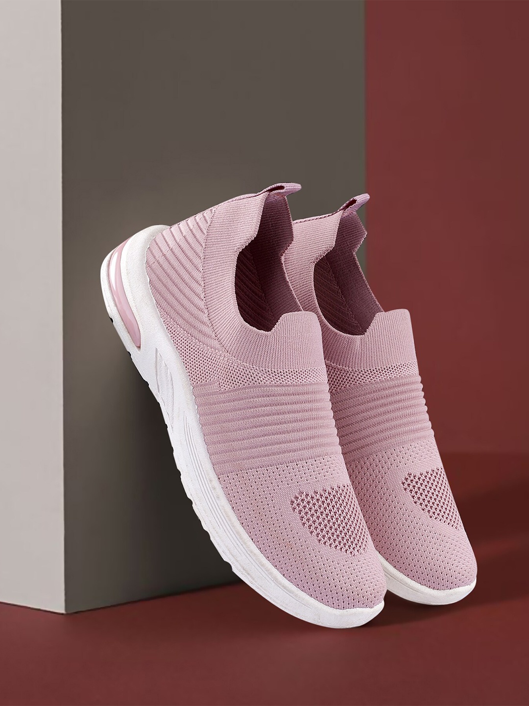 

KRAASA Women Mesh Walking Shoes, Pink