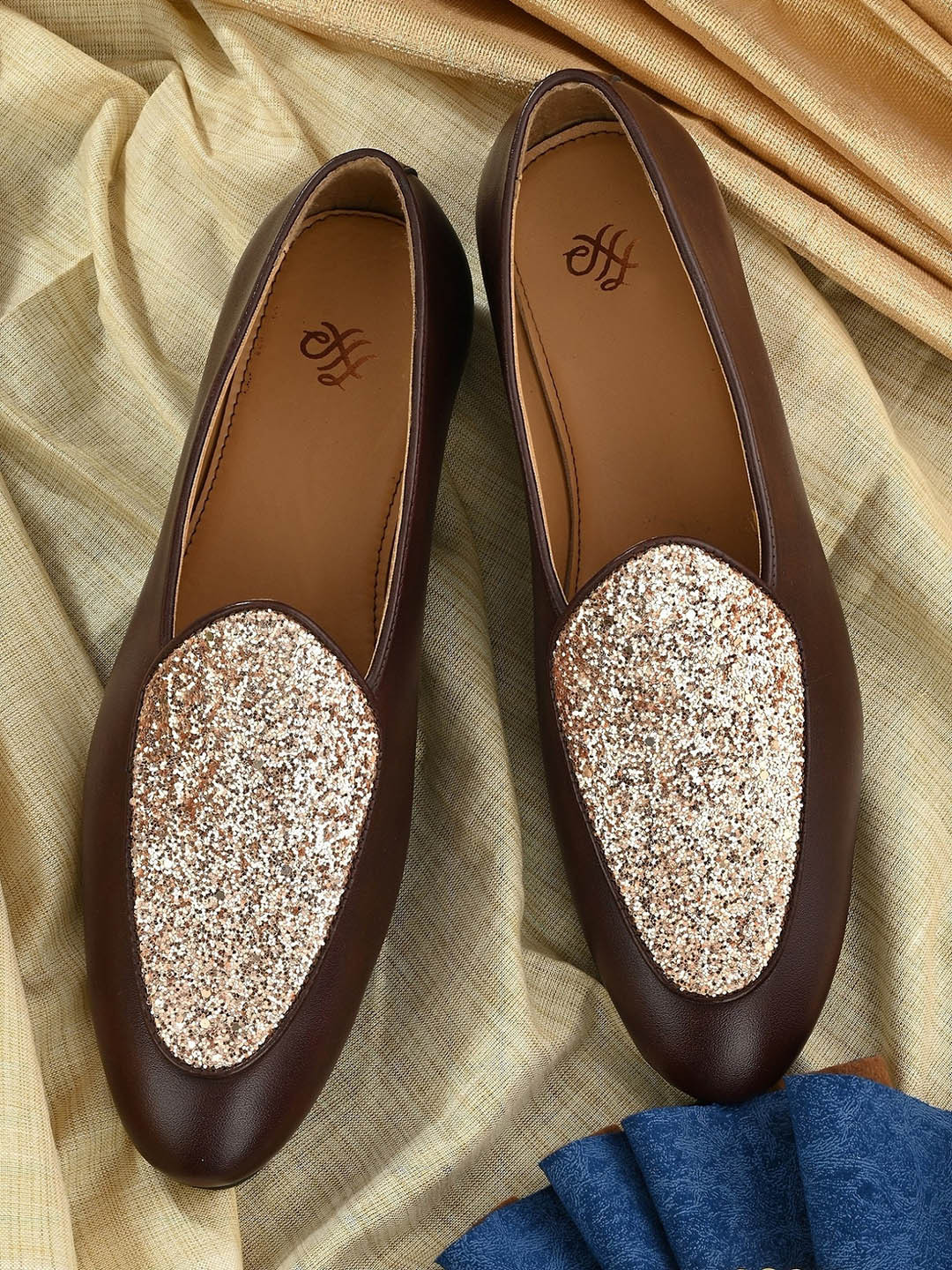 

House of Pataudi Men Lightweight Slip On Loafers, Brown