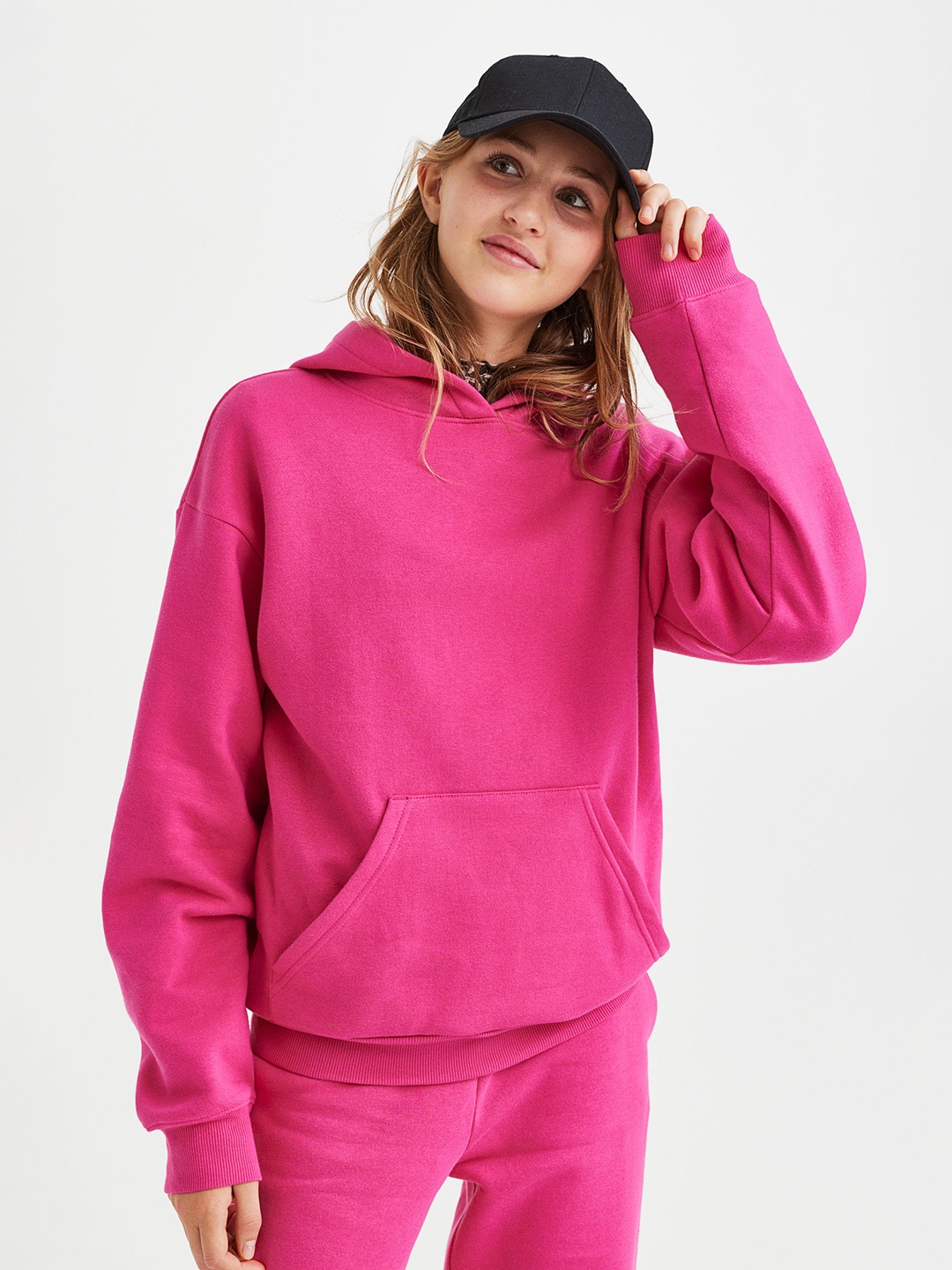 

H&M Girls Oversized Hoodie, Pink