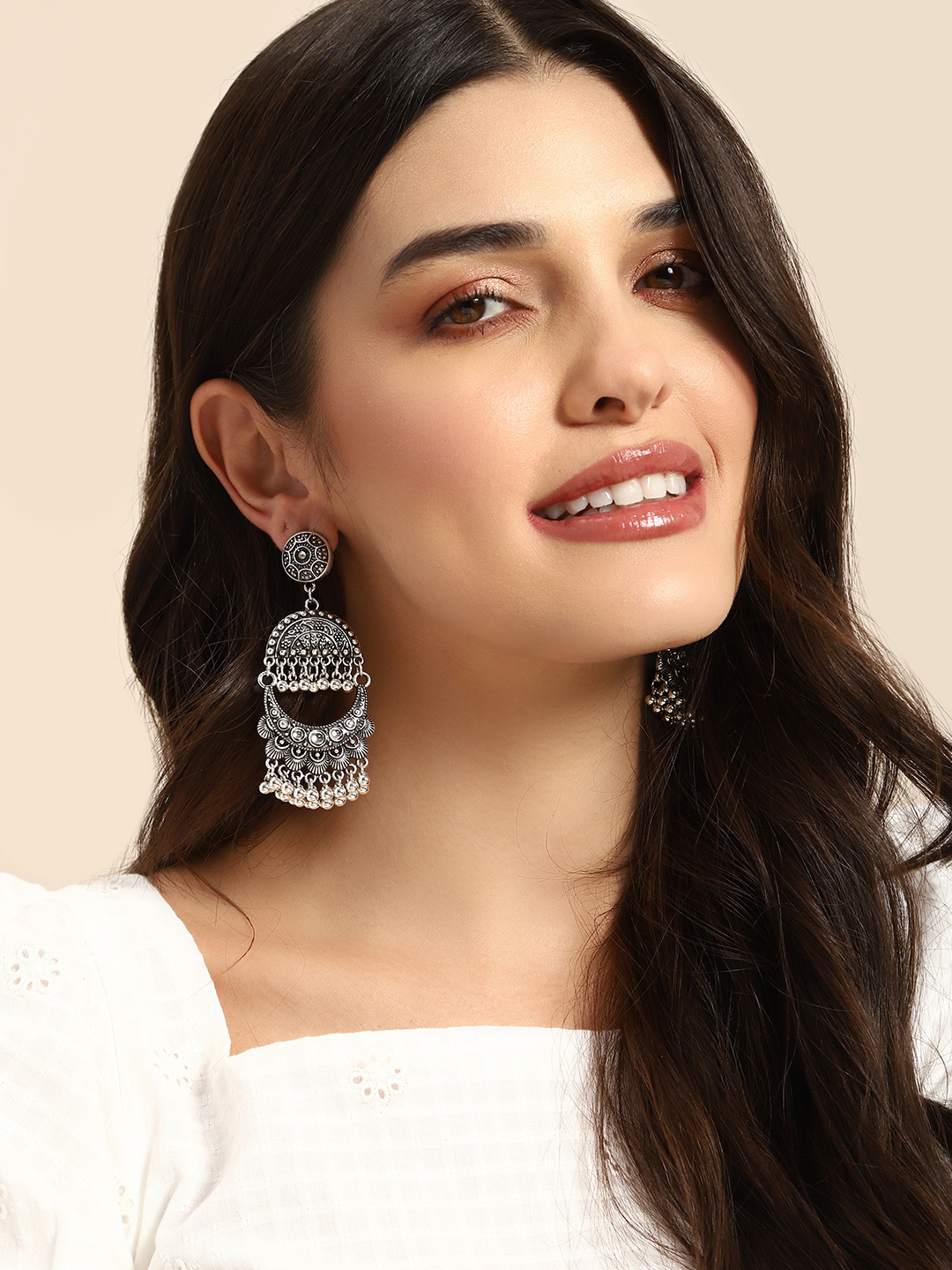 

Anouk Oxidised Classic Drop Earrings, Silver