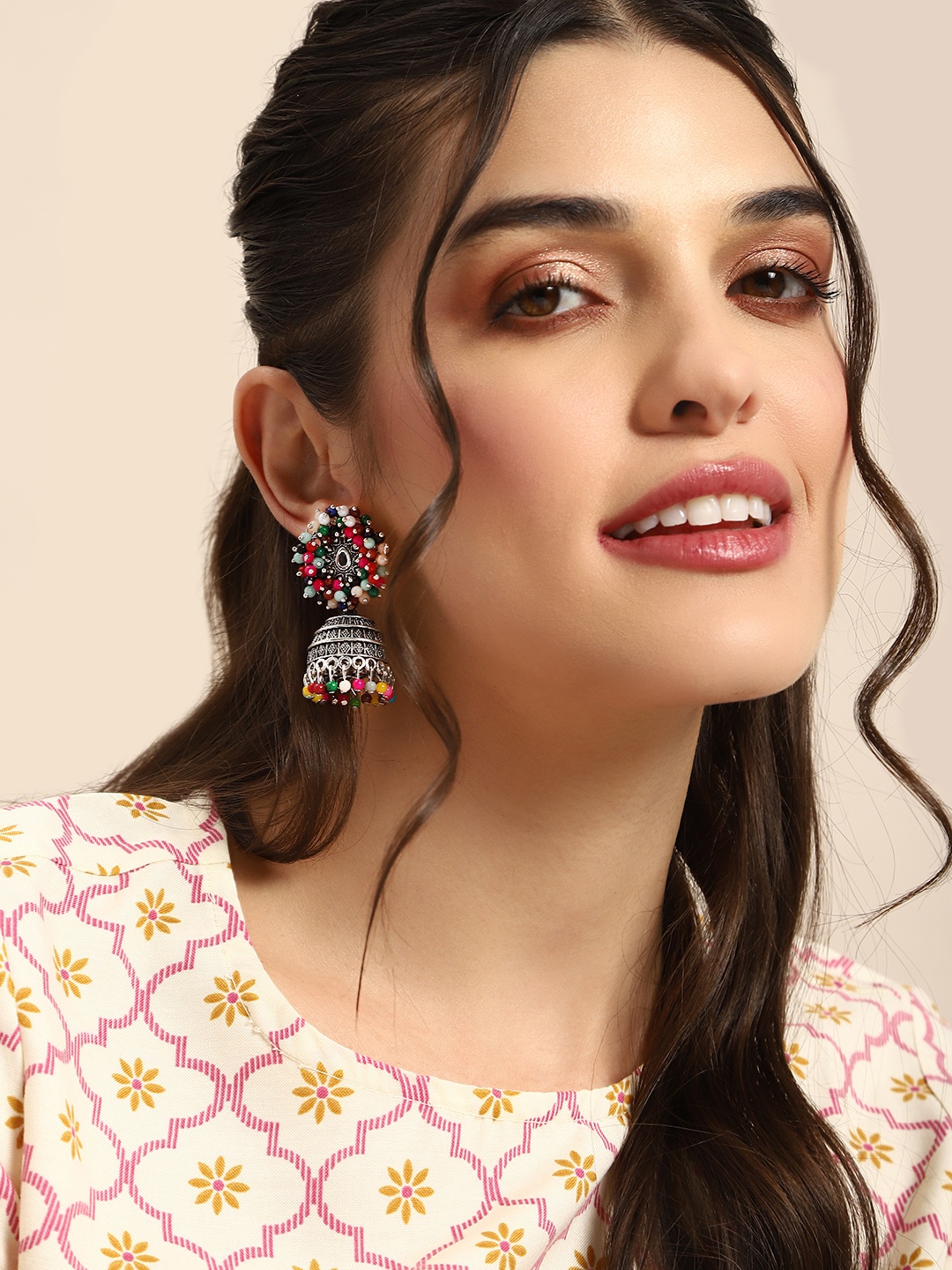 

Anouk Dome Shaped Jhumkas, Multi