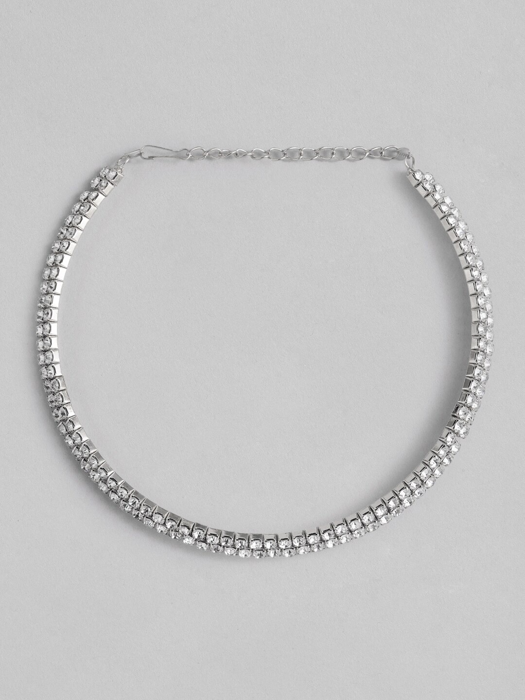 

Anouk Women Embellished Choker Necklace, Silver