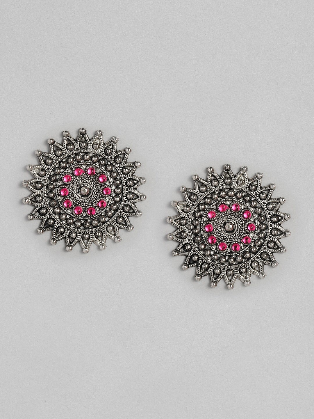 

Anouk Circular Studs, Pink
