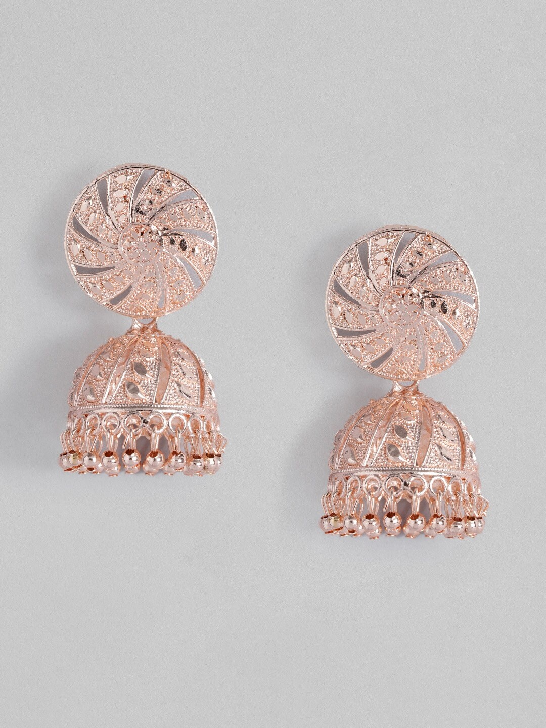 

Anouk Dome Shaped Jhumkas, Rose gold