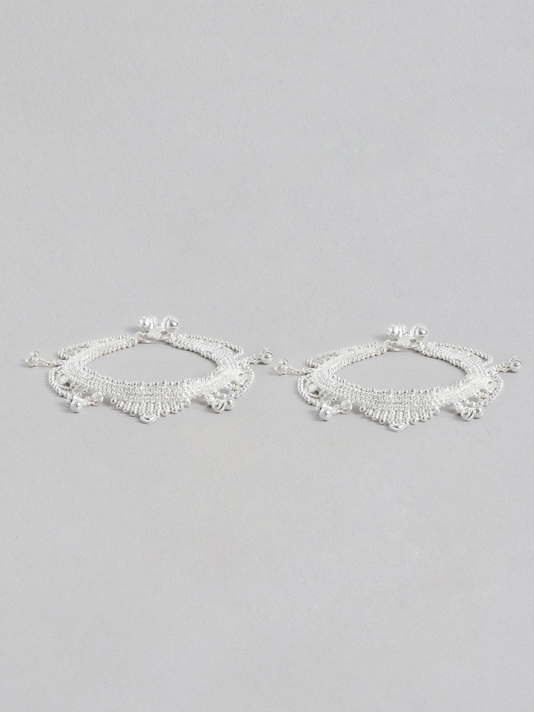 

Anouk Women Set of 2 Anklets, Silver