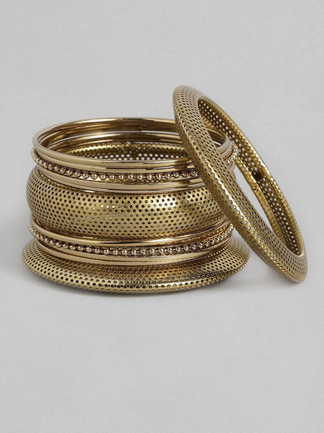 

Anouk Set Of 13 Bangles, Gold