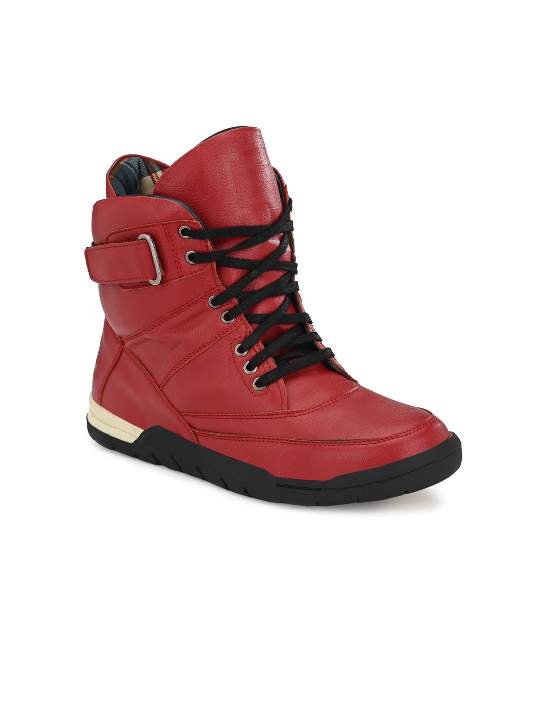 

Eego Italy Men High Top Ankle Boots, Red