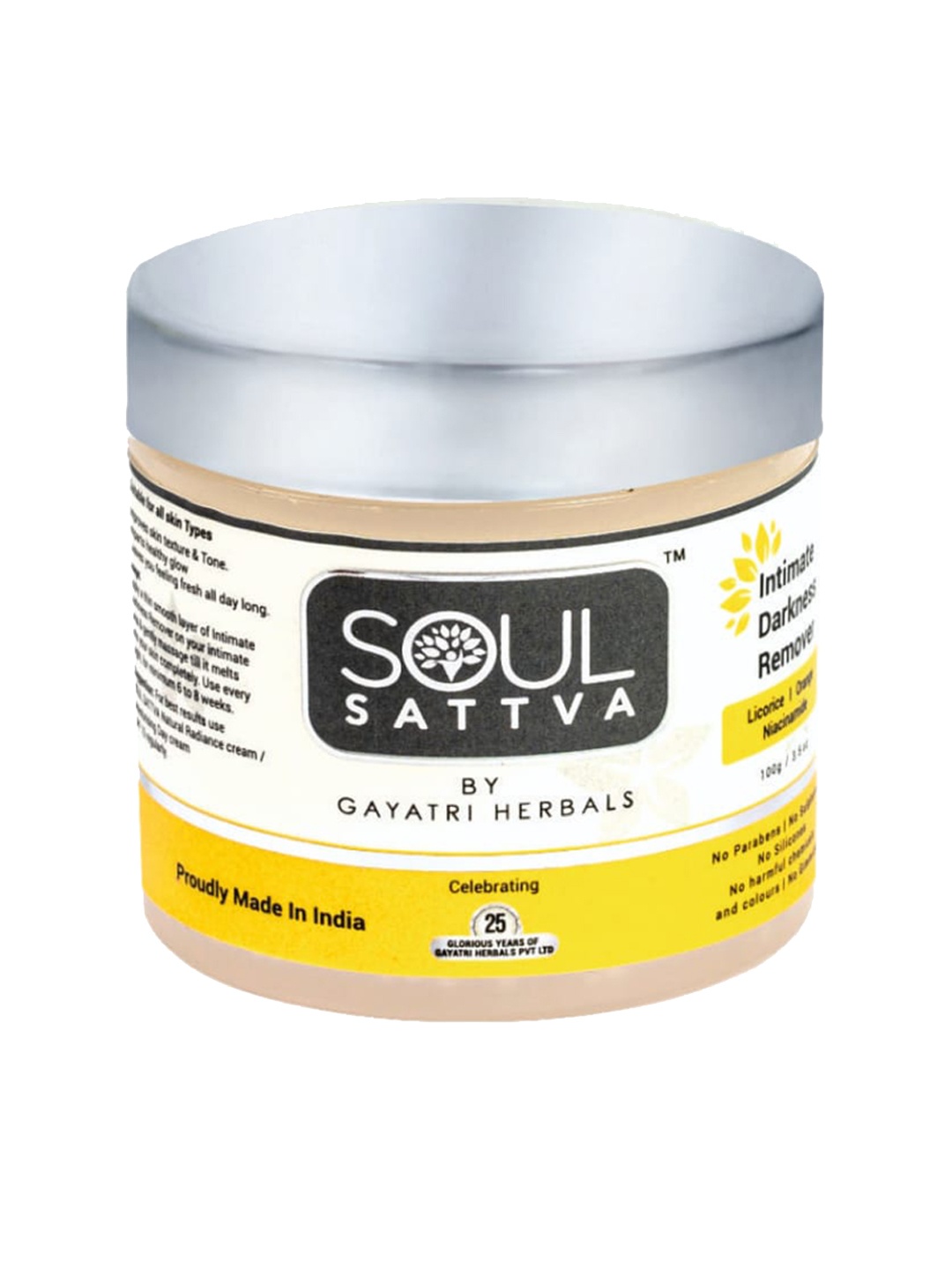 

Soul Sattva Intimate Darkness Remover with Licorice & Niacinamide - 100 g, White