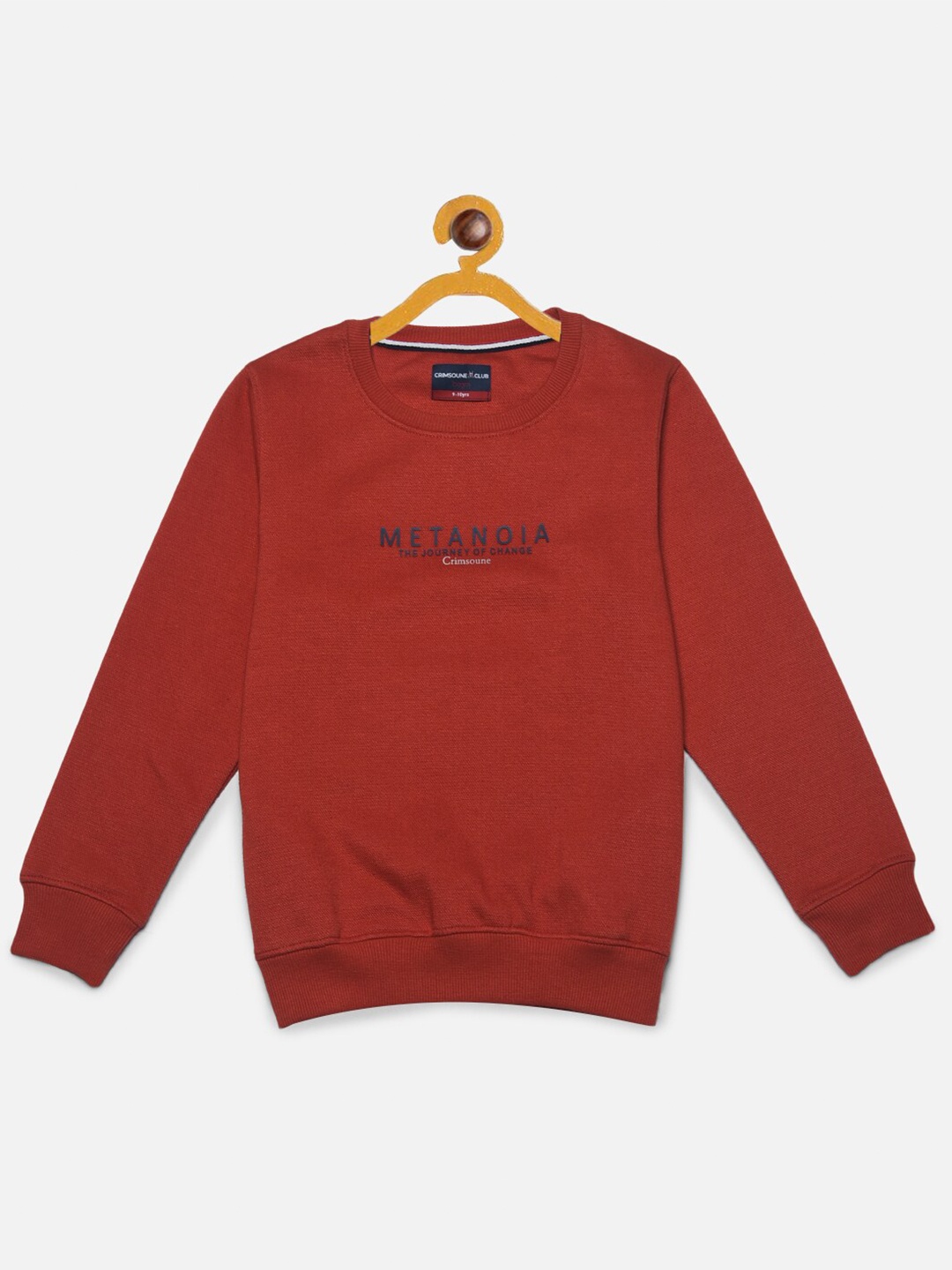 

Crimsoune Club Boys Printed Sweatshirt, Rust