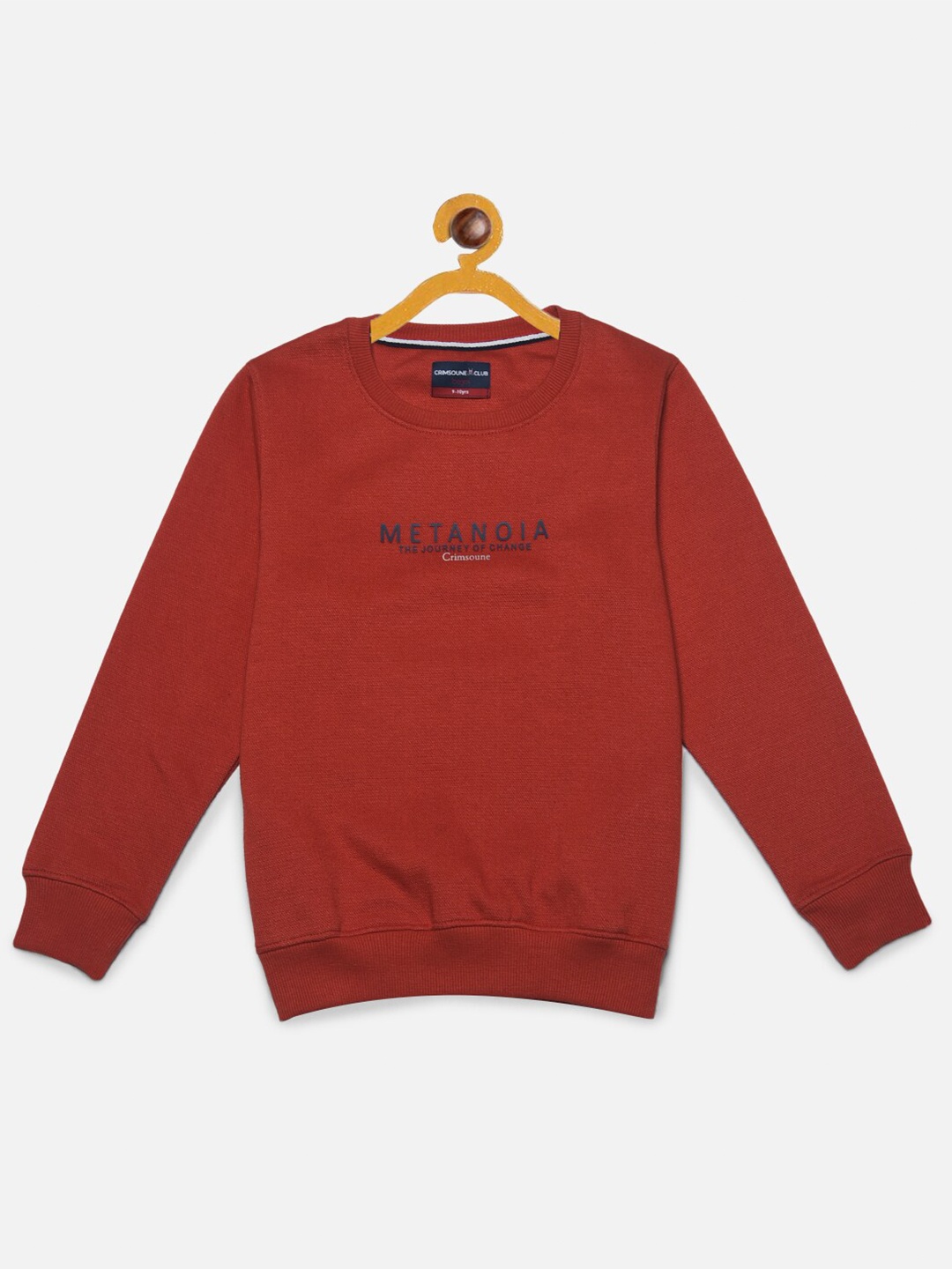 

Crimsoune Club Boys Printed Sweatshirt, Rust