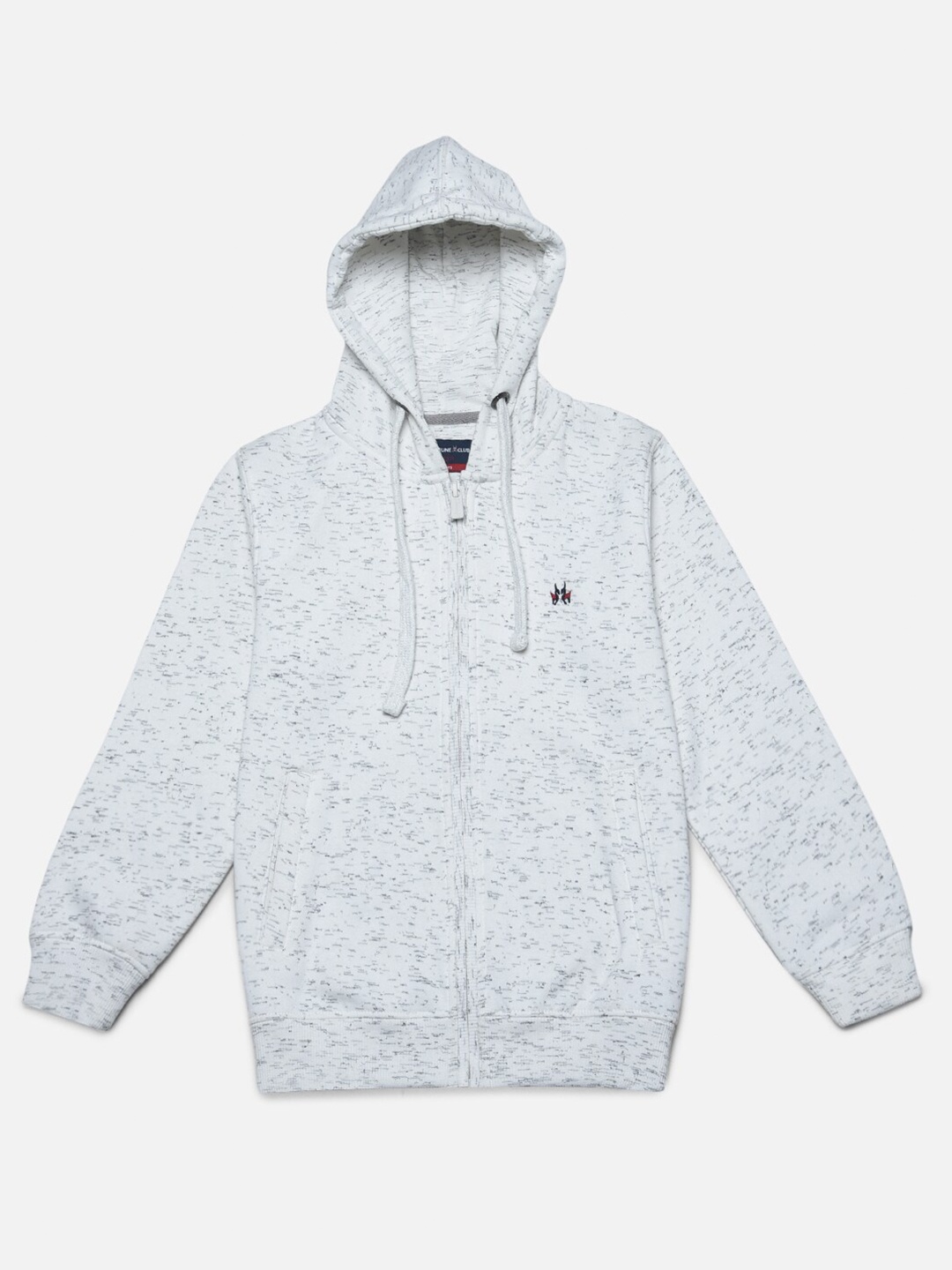 

Crimsoune Club Boys Printed Hooded Cotton Sweatshirt, Grey