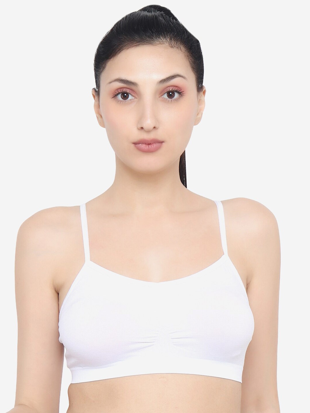 

XOXO Design Non-Padded Non-Wired Workout Bra, White