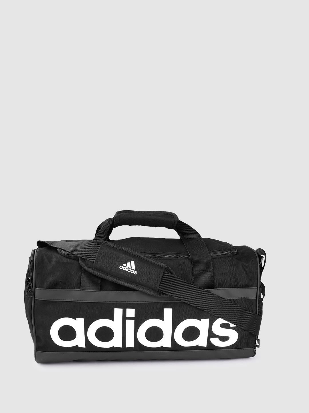 

ADIDAS Unisex Brand Logo Printed Medium-Sized Linear Duffel Bag- 20L, Black