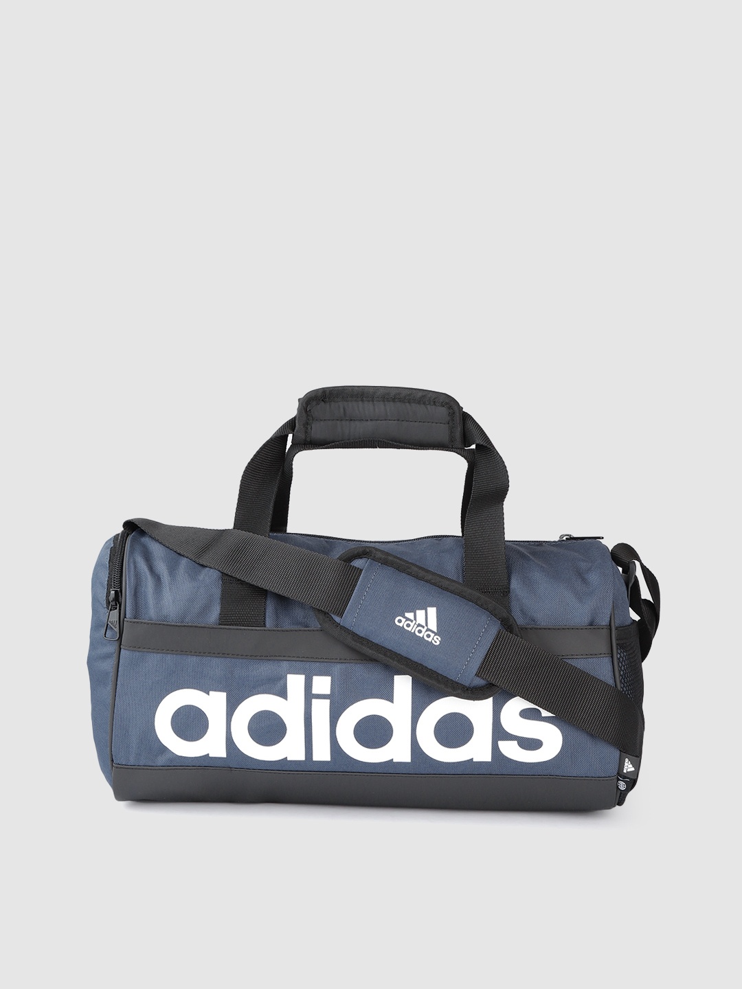

ADIDAS Unisex Brand Logo Printed Linear Duffel Bag, Navy blue