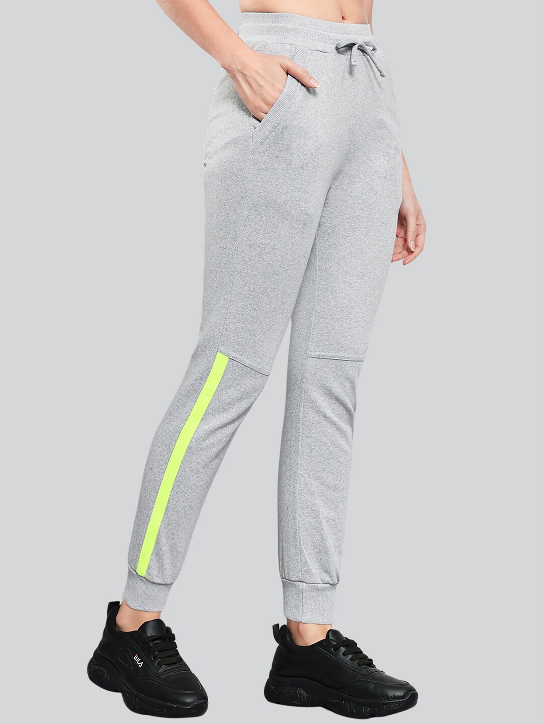 

Q-rious Women Cotton Joggers, Grey