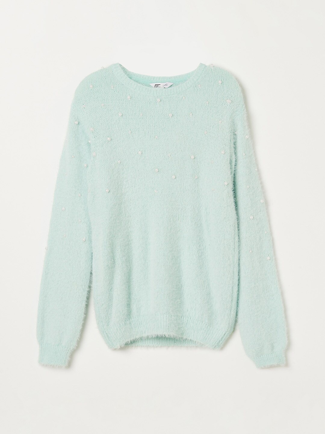 

Fame Forever by Lifestyle Girls Pullover Sweater, Sea green