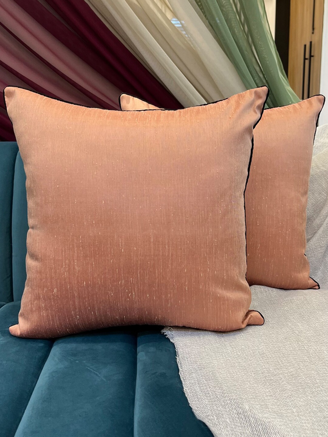 

Seevo Set of 2 Peach Cushion Cover