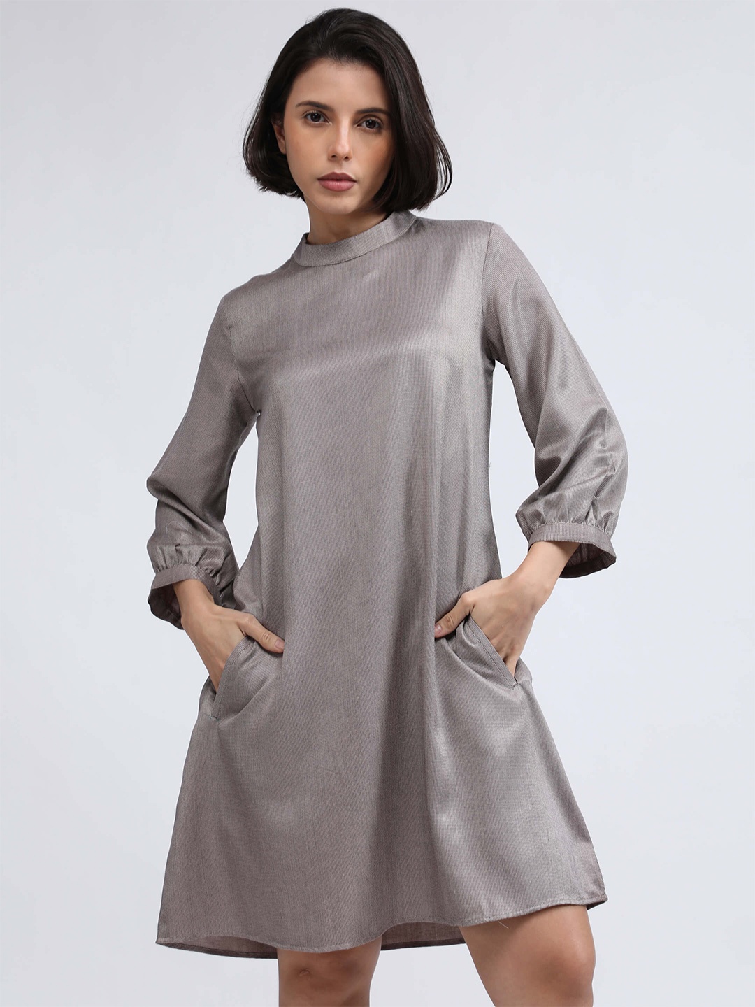 

IDK A-Line Dress, Grey