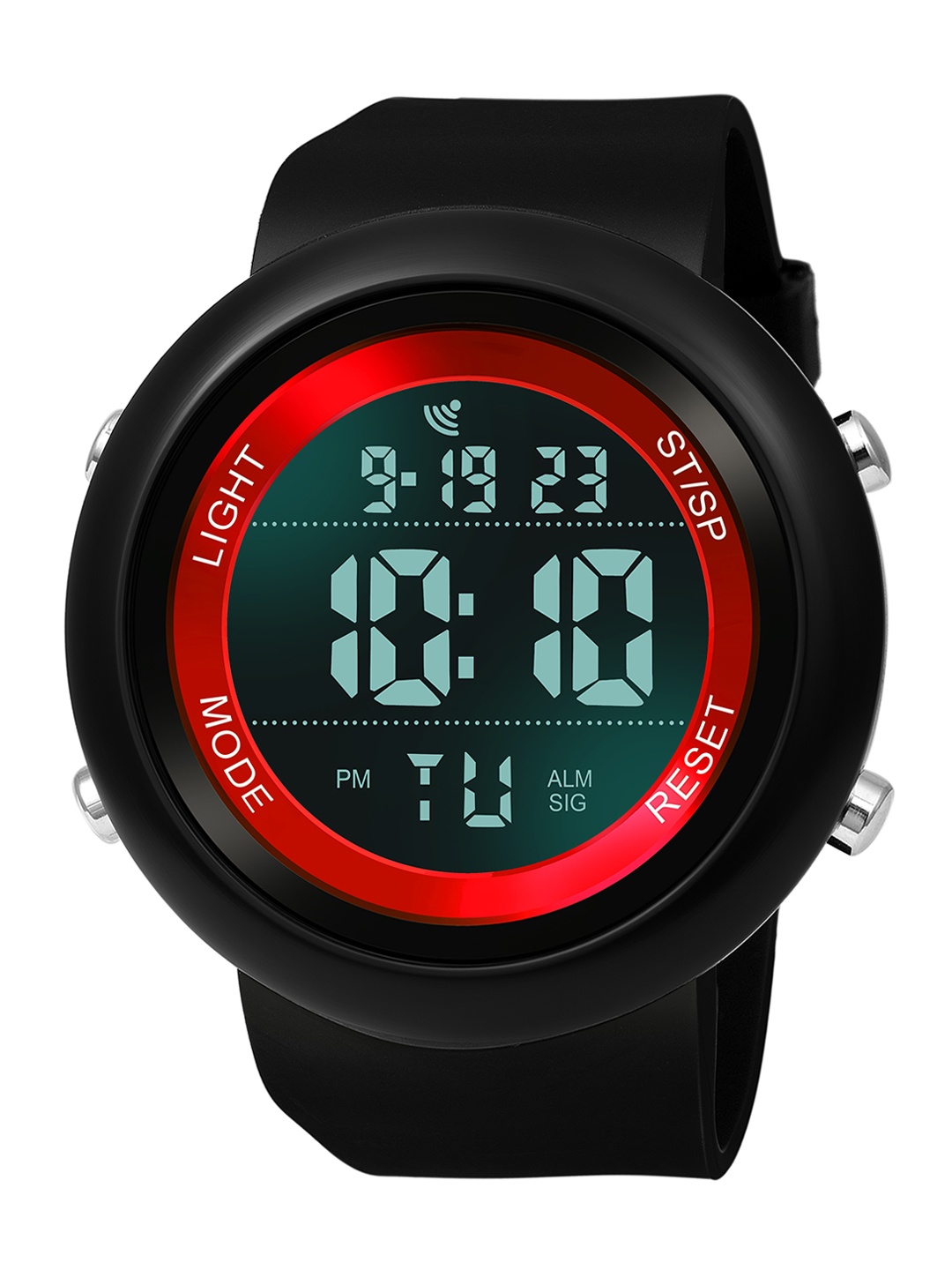 

WM Men Printed Dial & Black Straps Digital Watch TSD-008, Multi