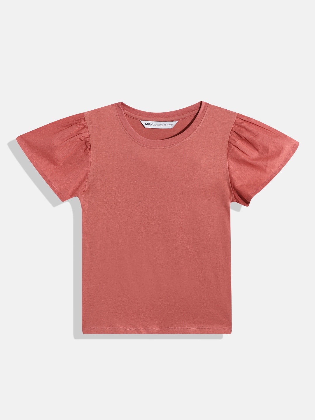 

M&H Juniors Girls Pure Cotton T-shirt, Rose