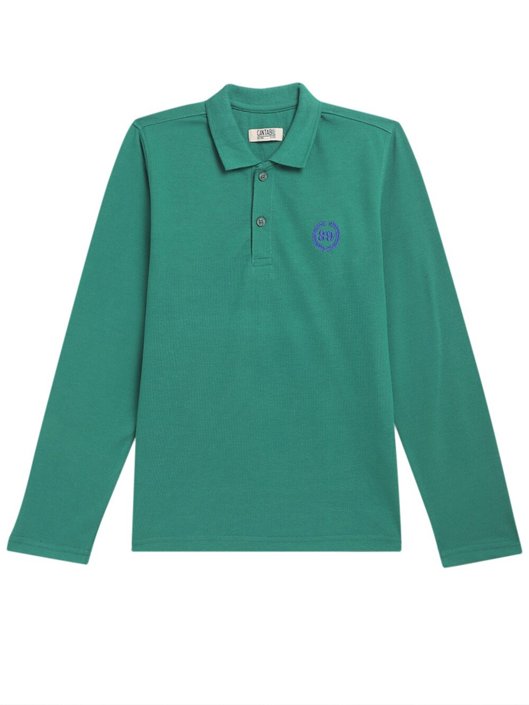 

Cantabil Boys Polo Collar Cotton T-shirt, Green