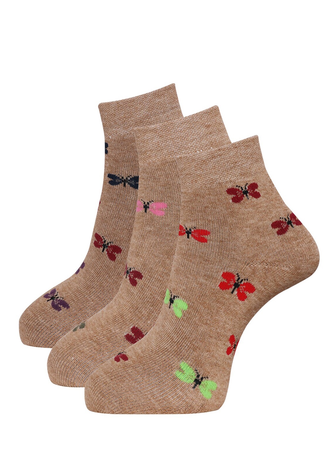 

Dollar Socks Women Pack Of 3 Assorted Ankle Length Socks