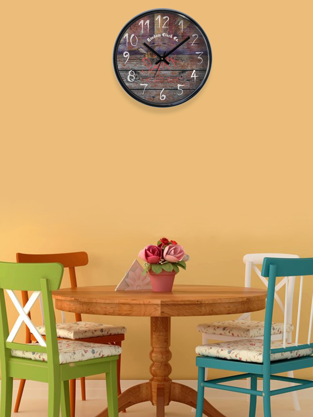 

RANDOM Brown Printed Analogue 30.5 cm Wall Clock