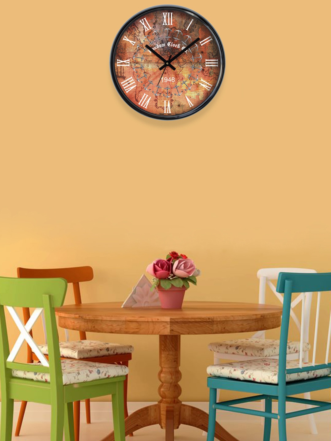 

RANDOM Orange Printed Analogue 30.5 cm Wall Clock