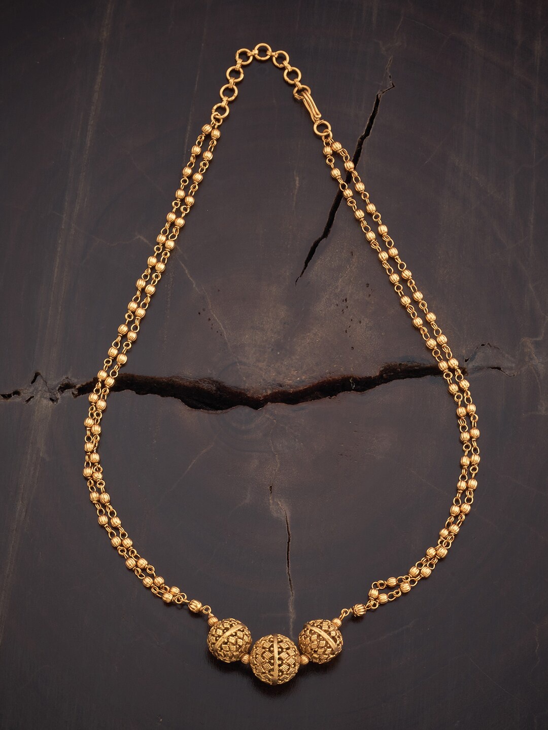 

Kushal's Fashion Jewellery Copper Necklace, Gold