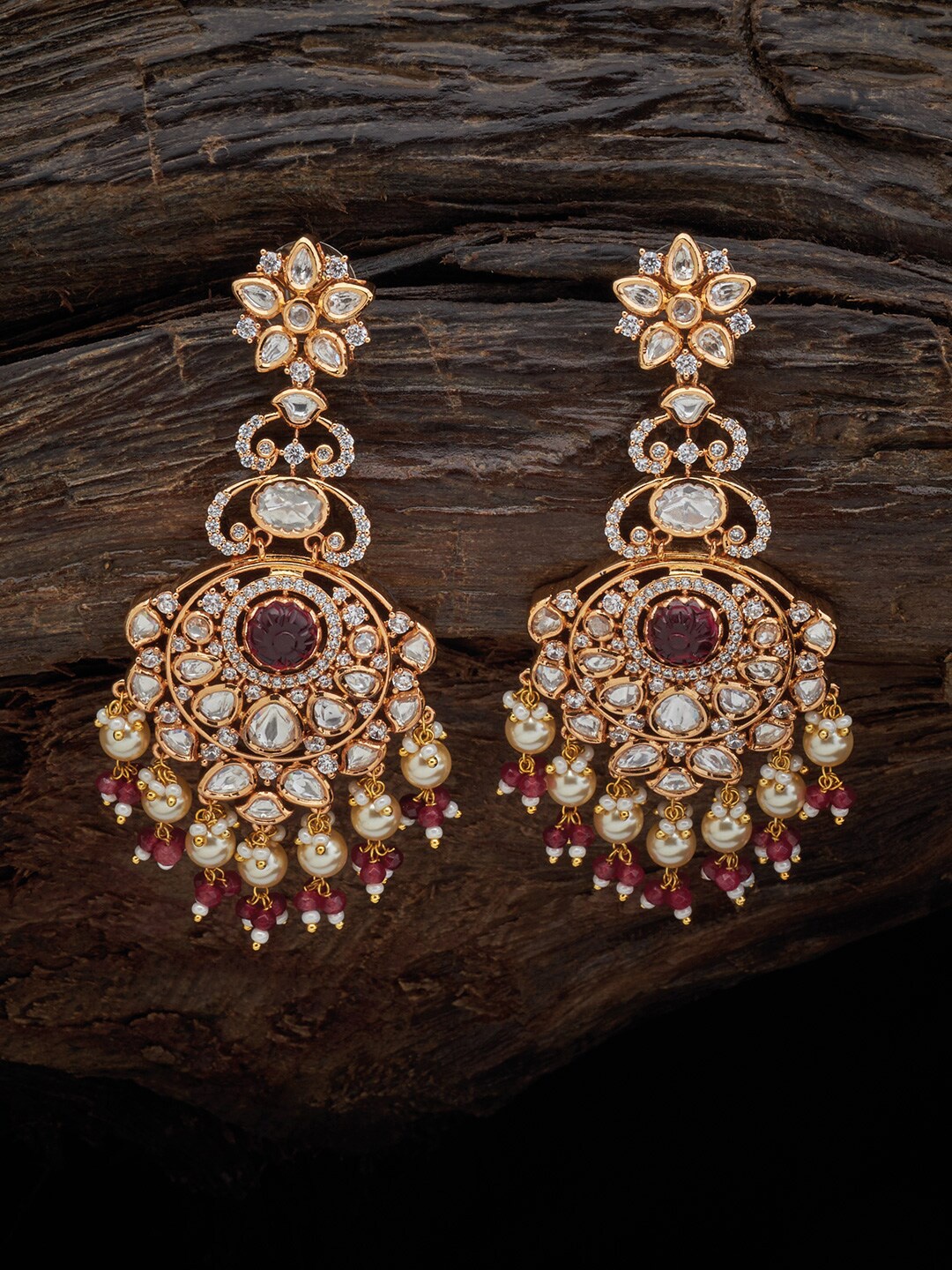 

Kushal's Fashion Jewellery Chandbalis Jhumkas Earrings, Green