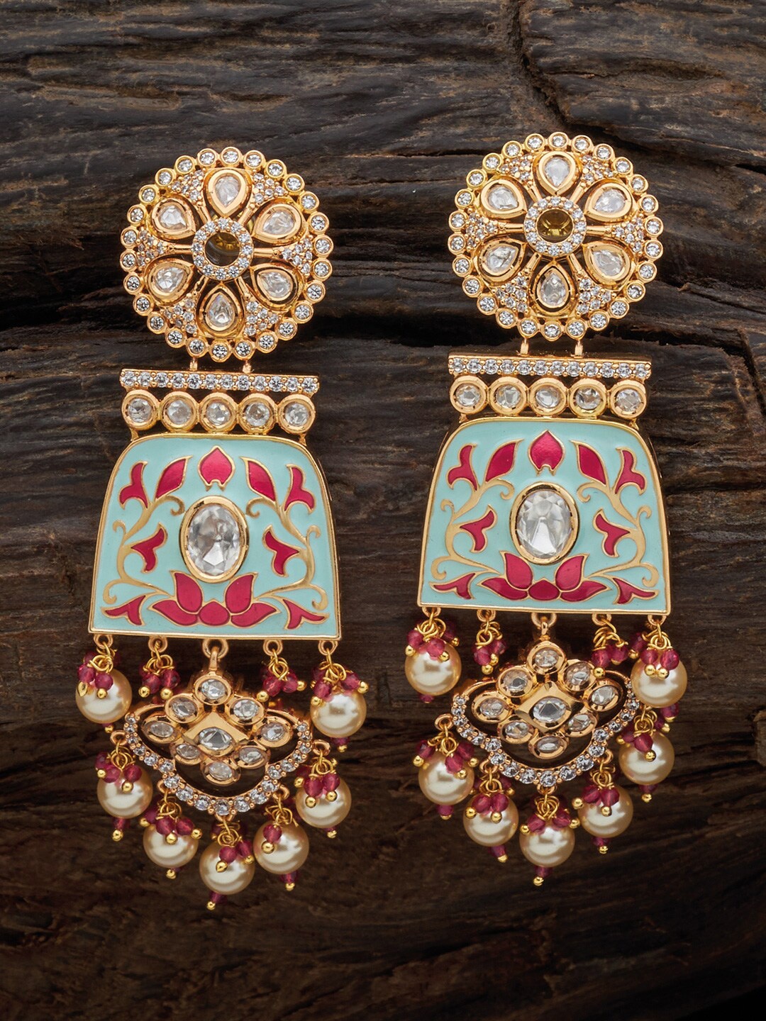 

Kushal's Fashion Jewellery Contemporary Drop Earrings, Green