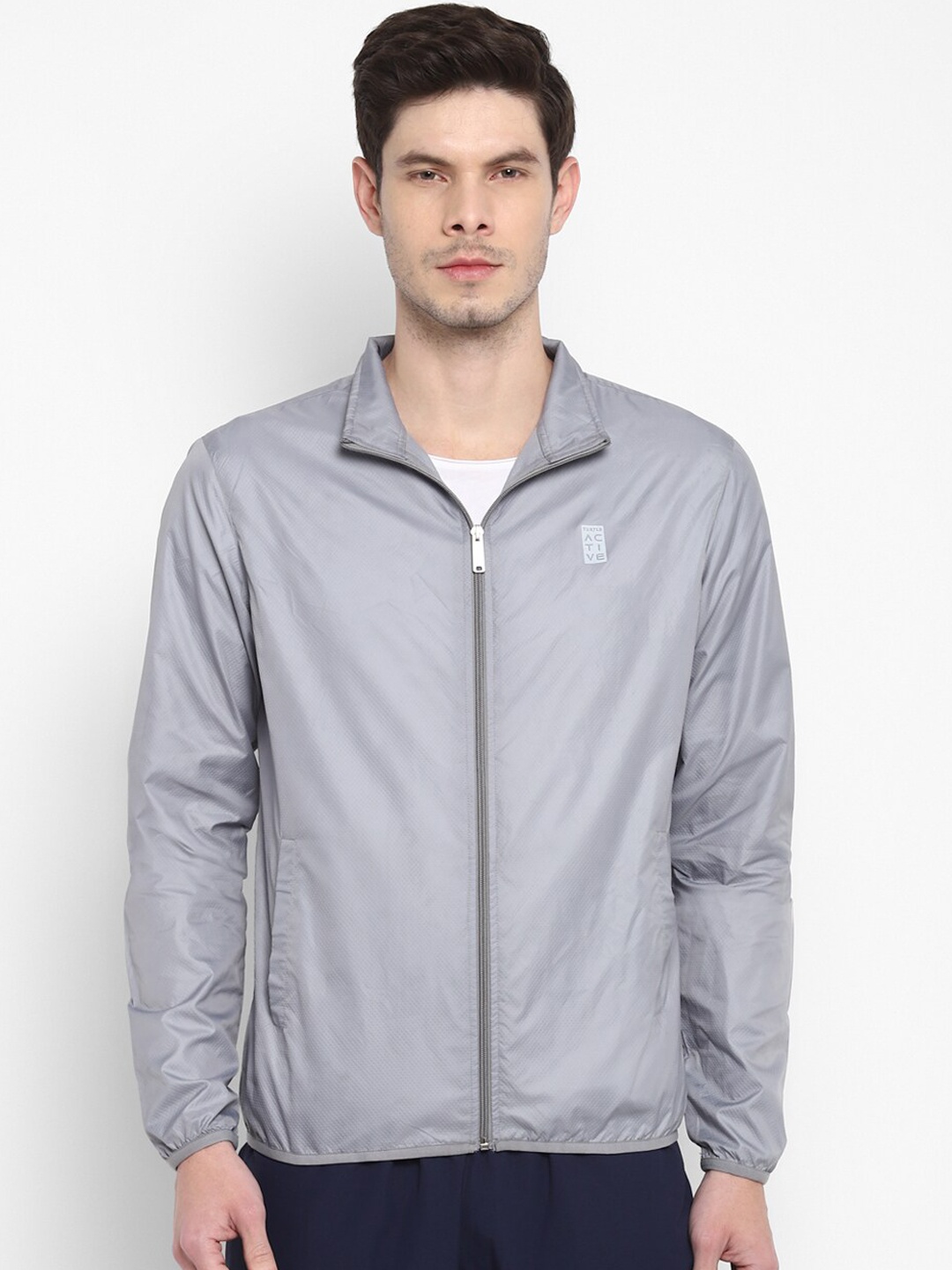 

Turtle Men Windcheater Sporty Jacket, Grey