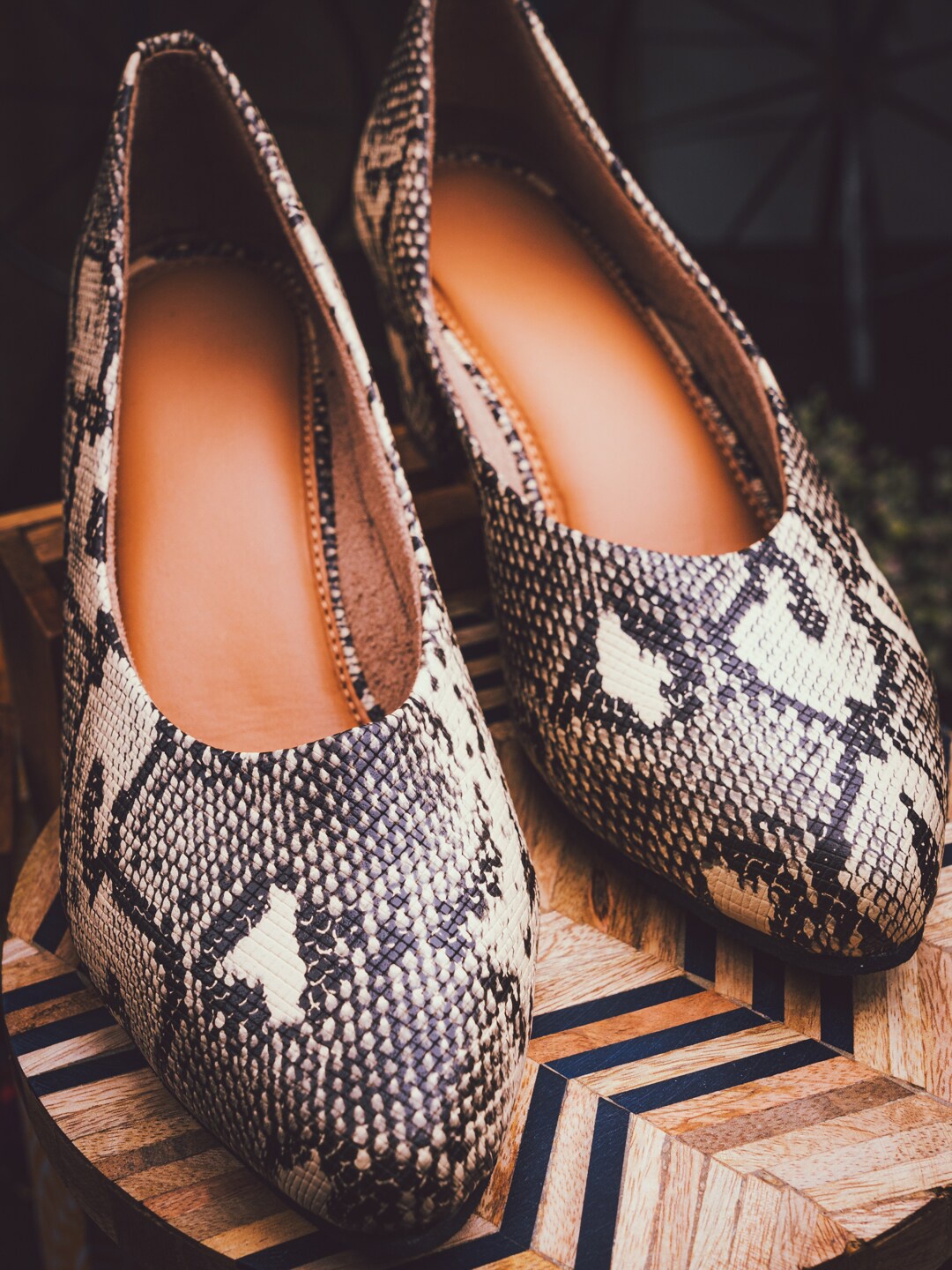 

NR By Nidhi Rathi Printed Block Heels, Beige