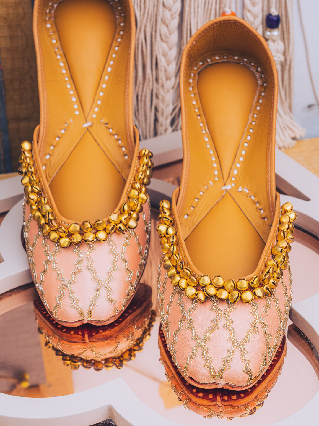 

NR By Nidhi Rathi Women Ethnic Mojaris Flats, Pink
