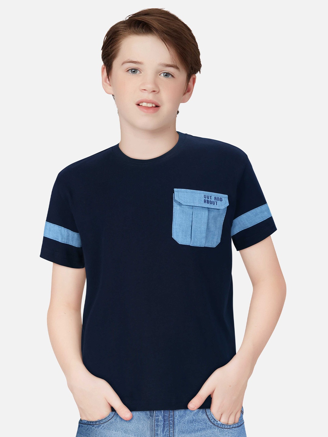 

Gini and Jony Boys Cotton T-shirt, Navy blue