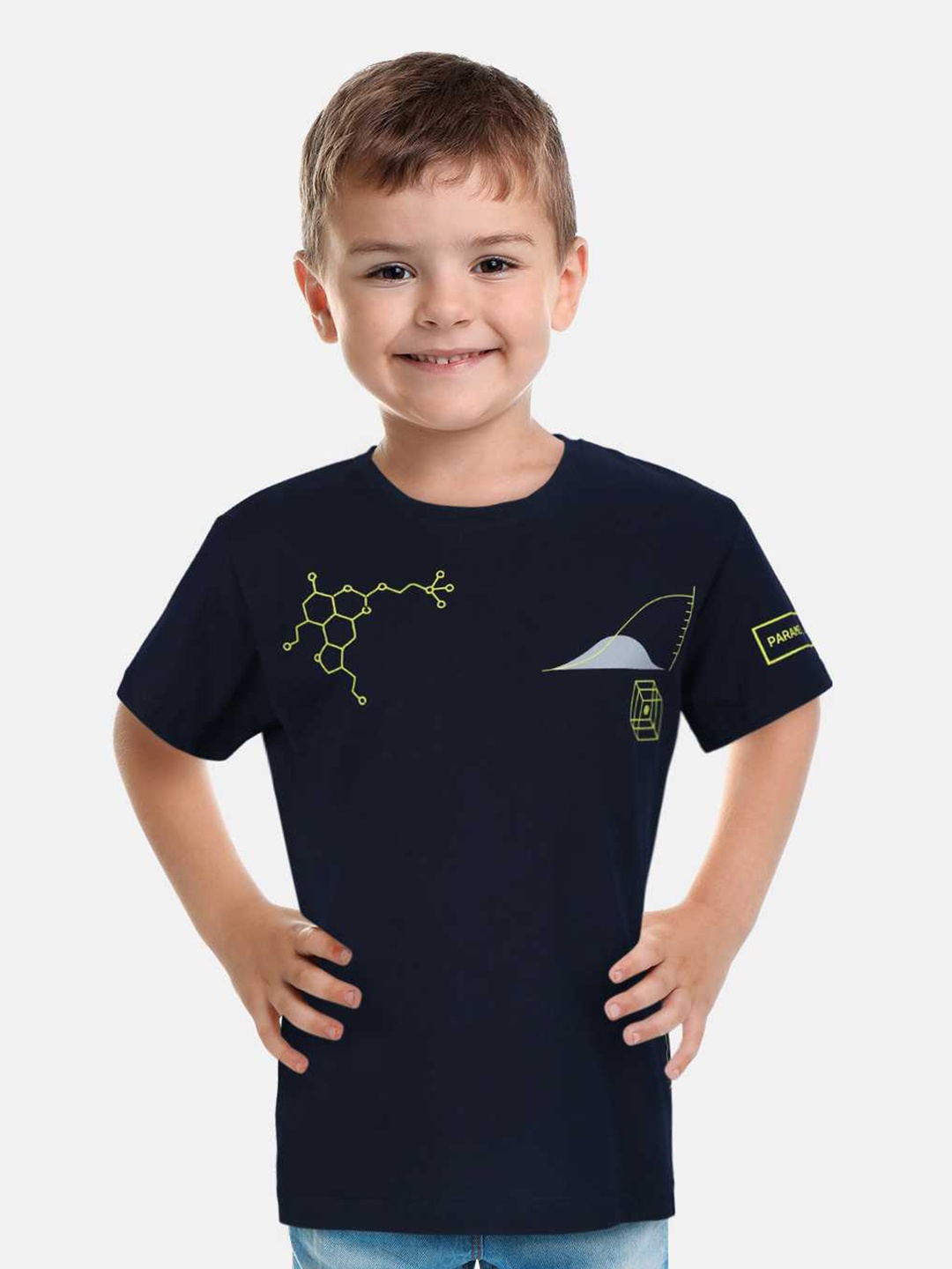 

Gini and Jony Boys Printed Pure Cotton T-shirt, Black