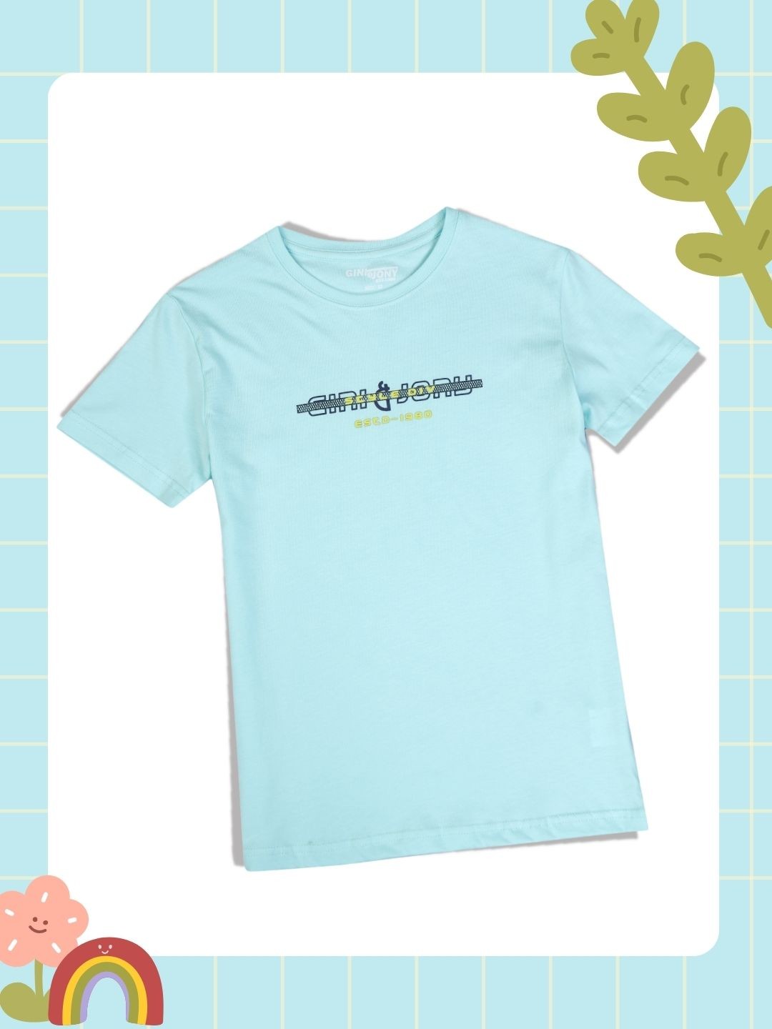 

Gini and Jony Boys Cotton T-shirt, Blue
