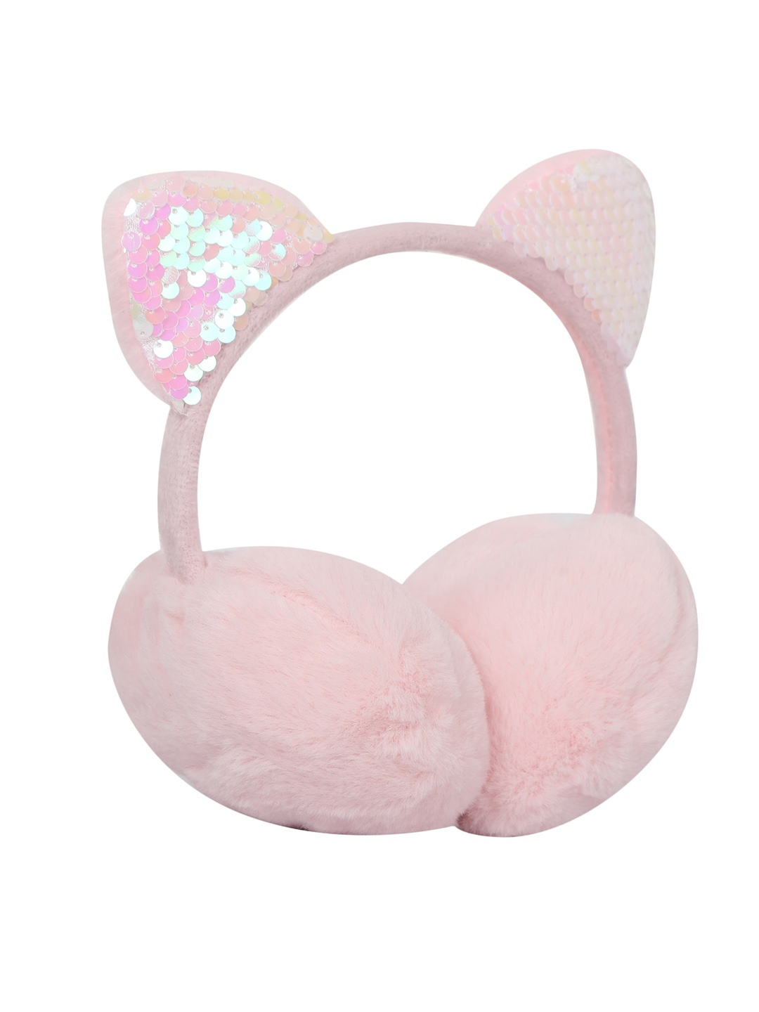 

FabSeasons Kids Embellished Winter Outdoor Ear Muffs, Pink