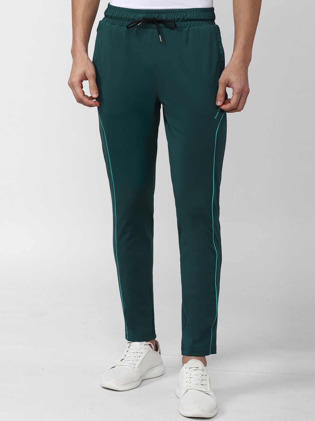 

Van Heusen Men Slim-Fit Track Pants, Green