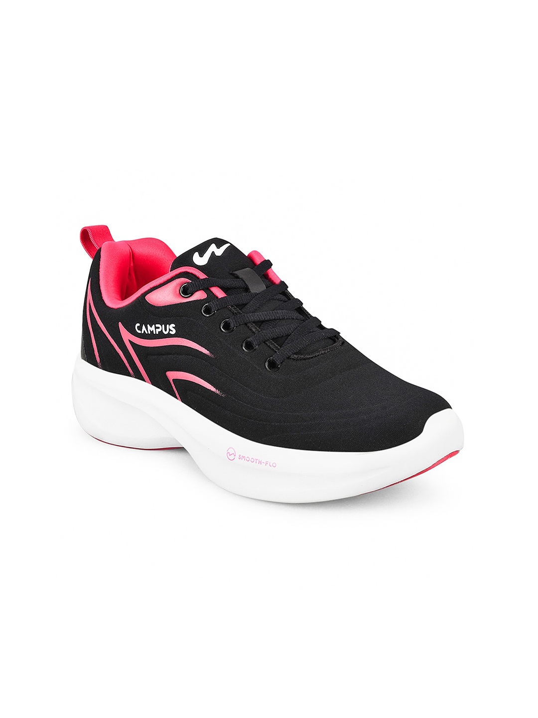 

Campus Women Mesh Running Sports Shoes, Black