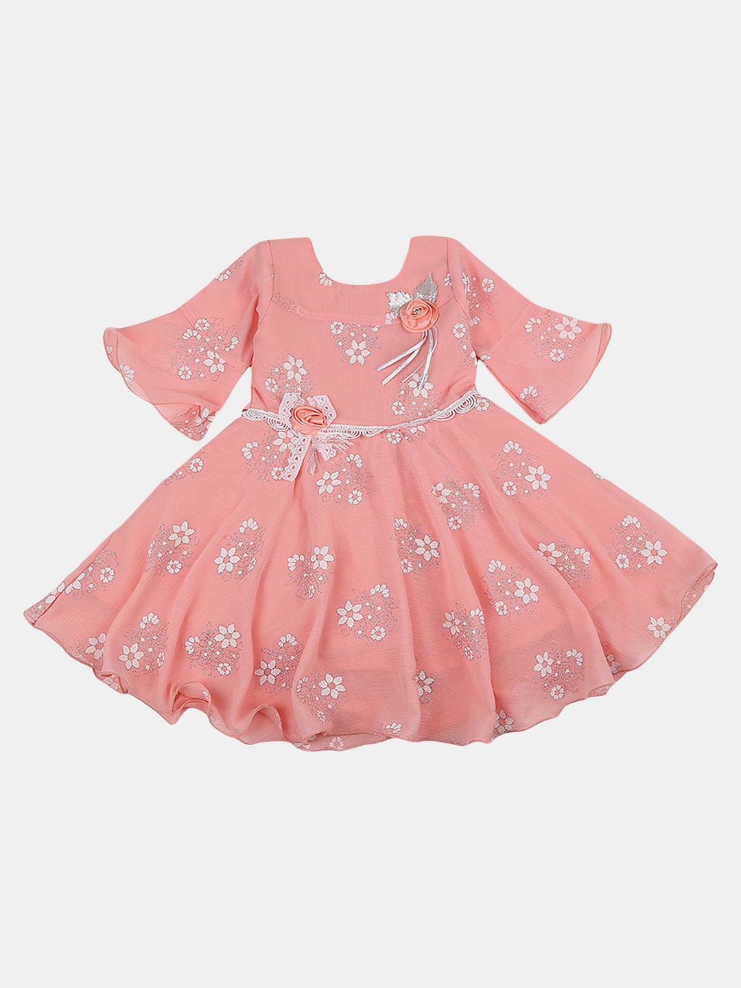 

V-Mart Floral Cotton Dress, Pink