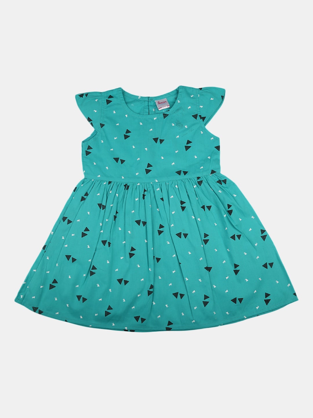 

V-Mart Printed Cotton Dress, Teal